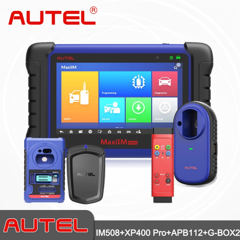 Autel MaxiIM IM508 Kit Advanced Key Programmer and Full Diagnostic Service plus XP400 Pro APB112 G-BOX2 Function as IM608 Pro