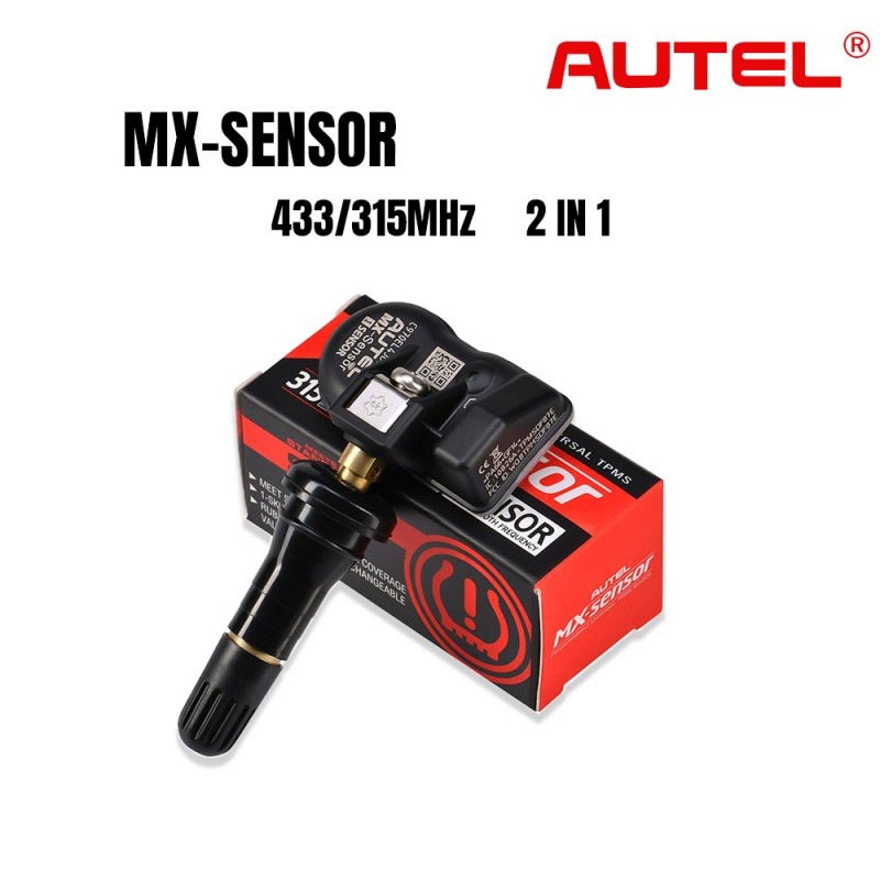 100% Original V5.03 Autel MX-Sensor 433MHz/315MHz 2 in 1 Universal Programmable TPMS Sensor