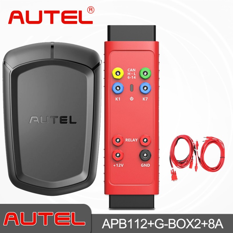 Autel APB112 Smart Key Simulator + G-BOX2 Accessary Tool for Mercedes + AUTEL Toyota 8A Wiring Harness All Key Lost Work with IM508 IM608