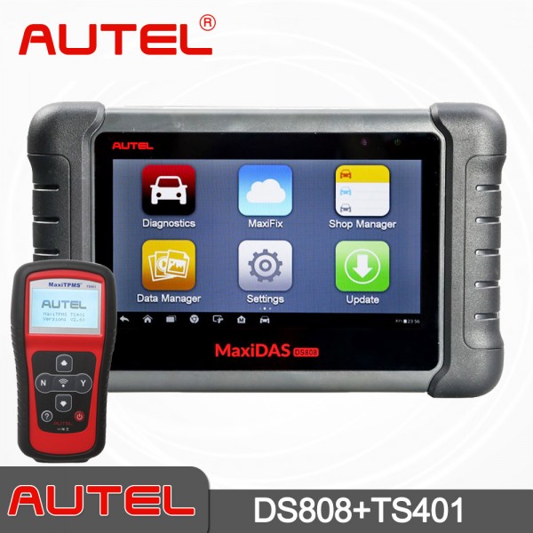 100% Original Value Bundle of AUTEL MaxiDAS DS808 Full Set Plus Autel MaxiTPMS® TS401