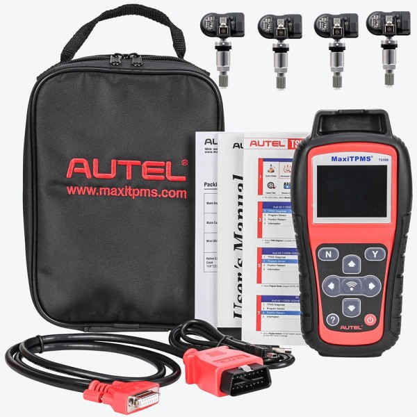100% Original Autel MaxiTPMS TS508 Diagnostic and Service Tool plus 4PCS of Autel MX-Sensor 433MHz and 315MHz 2 in 1