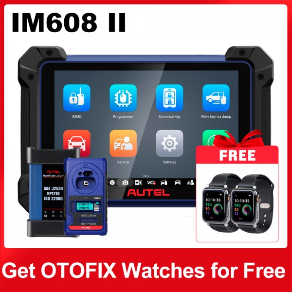 2023 Autel MaxiIM IM608 II (IM608 PRO II) Automotive All-In-One Key Programming Tool Support All Key Lost Get 2pcs of OTOFIX Watches For Free