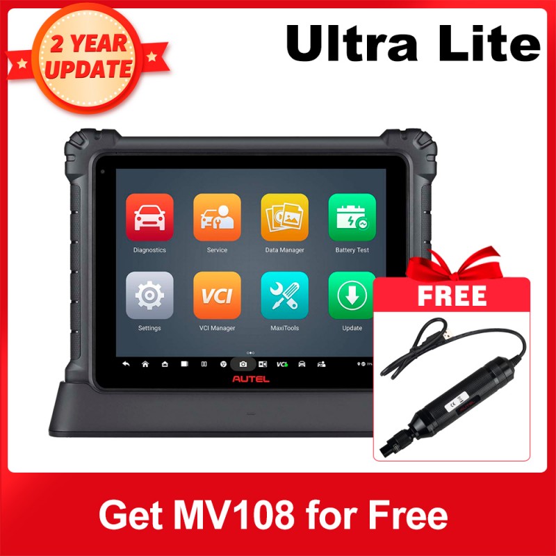 2023 Autel MaxiCOM Ultra Lite Intelligent Diagnostic Tool Support Topology Mapping & Guided Function with Free MaxiVideo MV108