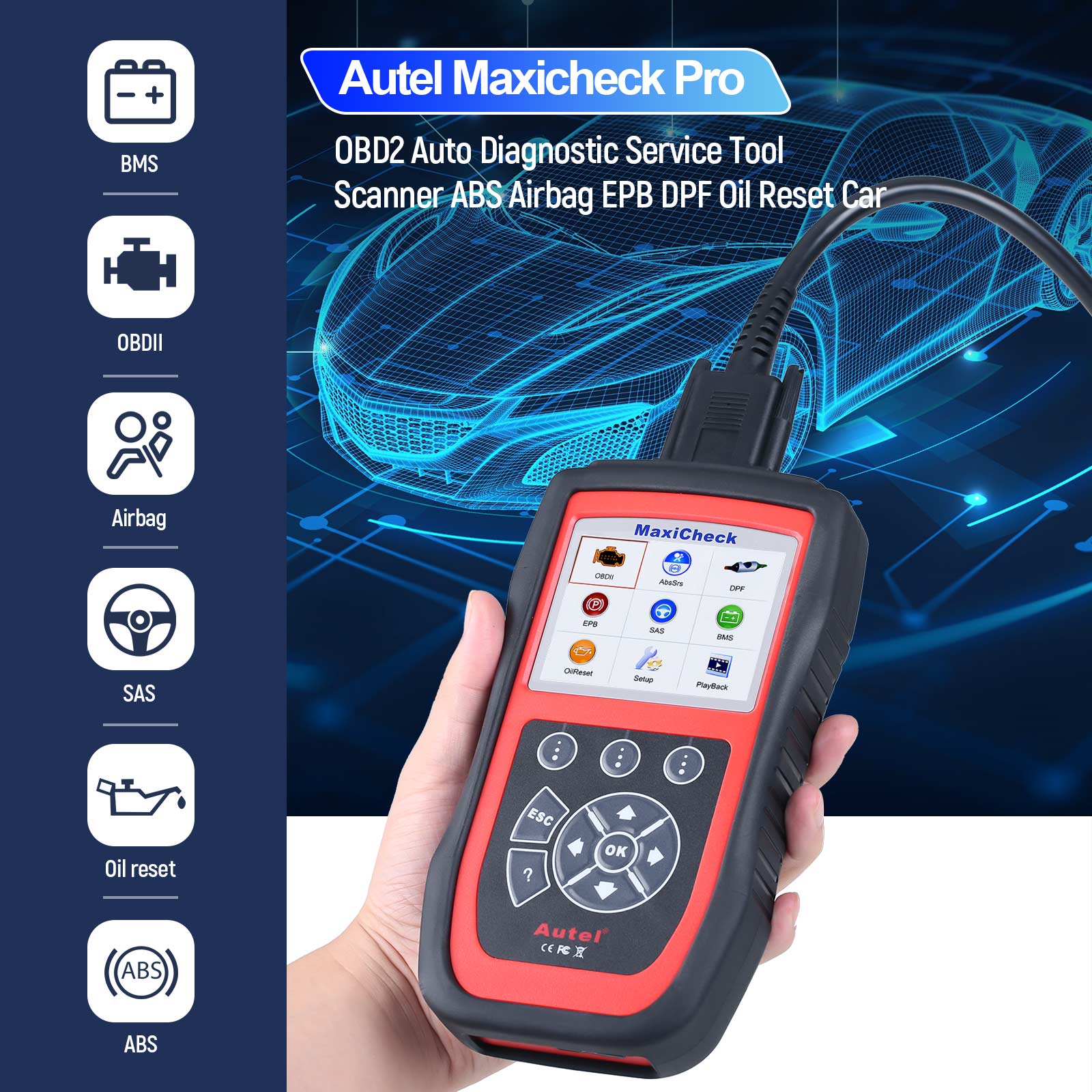 MaxiCheck Pro Powerful Special Functions Display