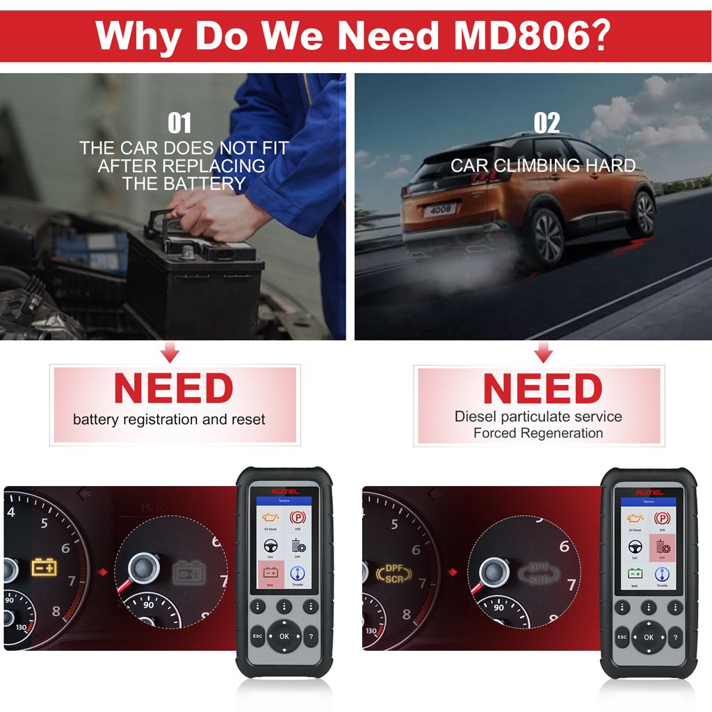 Why Choose MD806?-Autel md806 Auto Diagnostic Tool feature