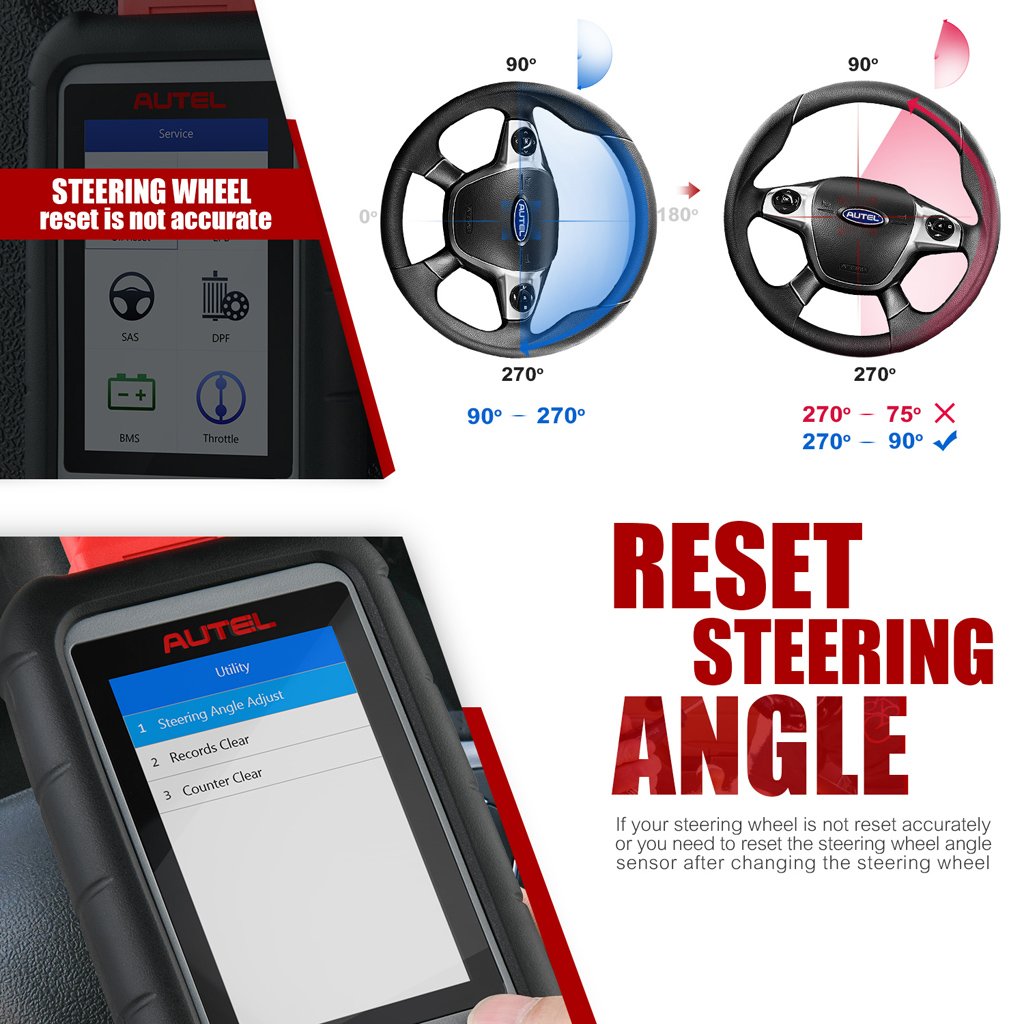 Autle md806 scanner reset steering angle