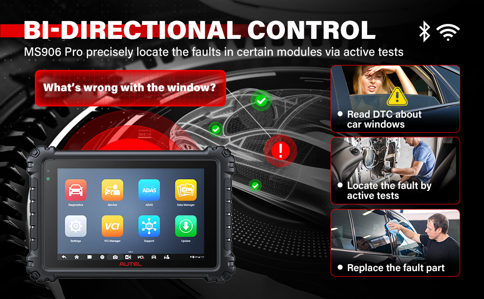 Bi-Directional Control – Precisely Locate Car Problems