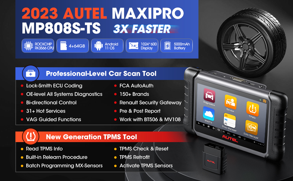 Autel MP808S-TS Scanner