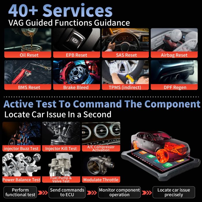 OTOFIX D1 PROS Car Diagnostic Scanner ECU Coding 40+ Services OE-Level Full System Diagnostic Tool - Image 5