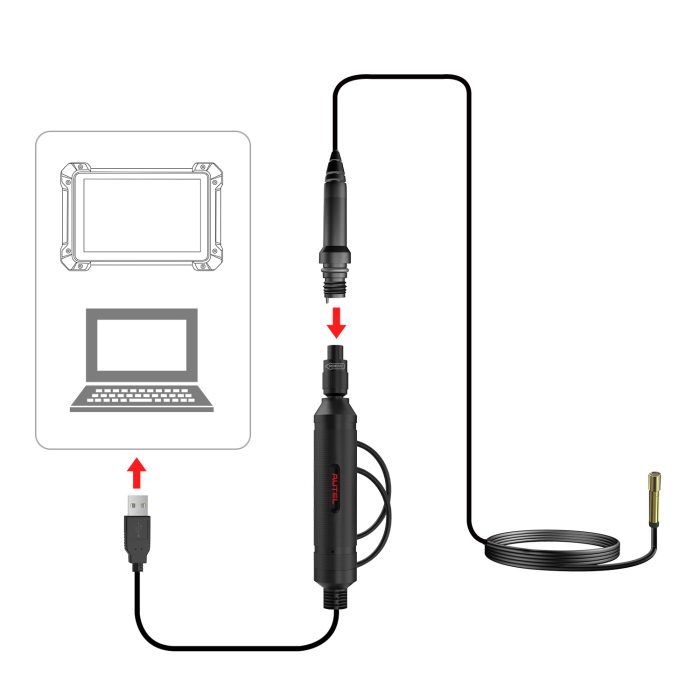 100% Original Autel MaxiVideo MV108 8.5mm Digital Inspection Camera for MaxiSys Tablet Kit - Image 4