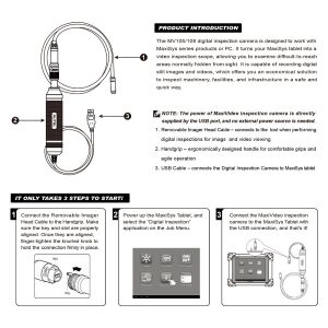 100% Original Autel MaxiVideo MV108 8.5mm Digital Inspection Camera for MaxiSys Tablet Kit - Image 9