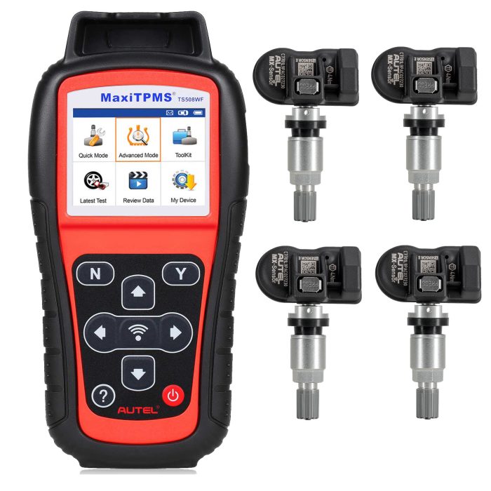 100% Original Autel MaxiTPMS TS508WF Diagnostic and Service Tool plus 4PCS Autel MX-Sensor 433MH
