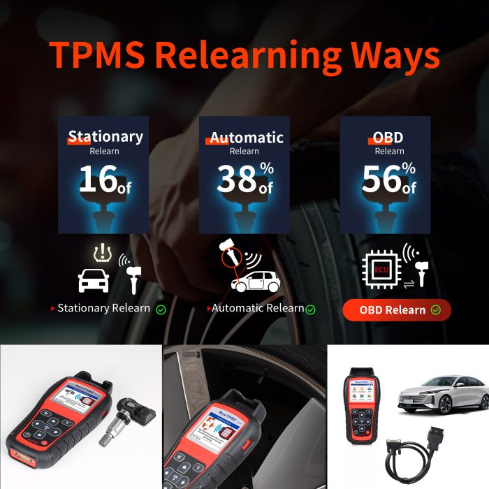 100% Original Autel MaxiTPMS TS508WF Diagnostic and Service Tool plus 4PCS Autel MX-Sensor 433MH - Image 5