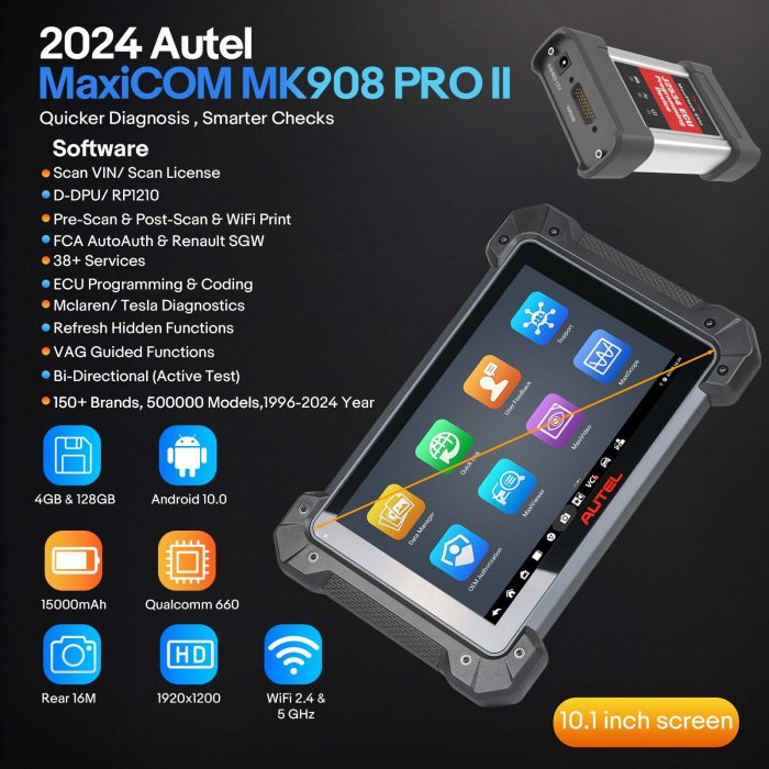 Autel MaxiCOM MK908 PRO II Auto Diagnostic Tablet Upgraded of Autel MK908PRO - Image 6
