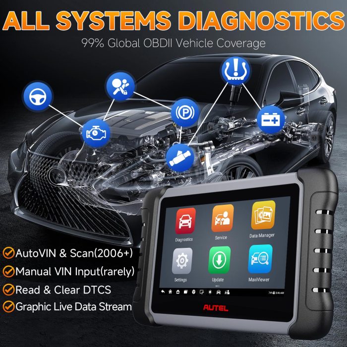 Original Autel MaxiCOM MK808Z-BT All System Diagnostic Tool with Bluetooth MaxiVCI Get Free BT506 - Image 2