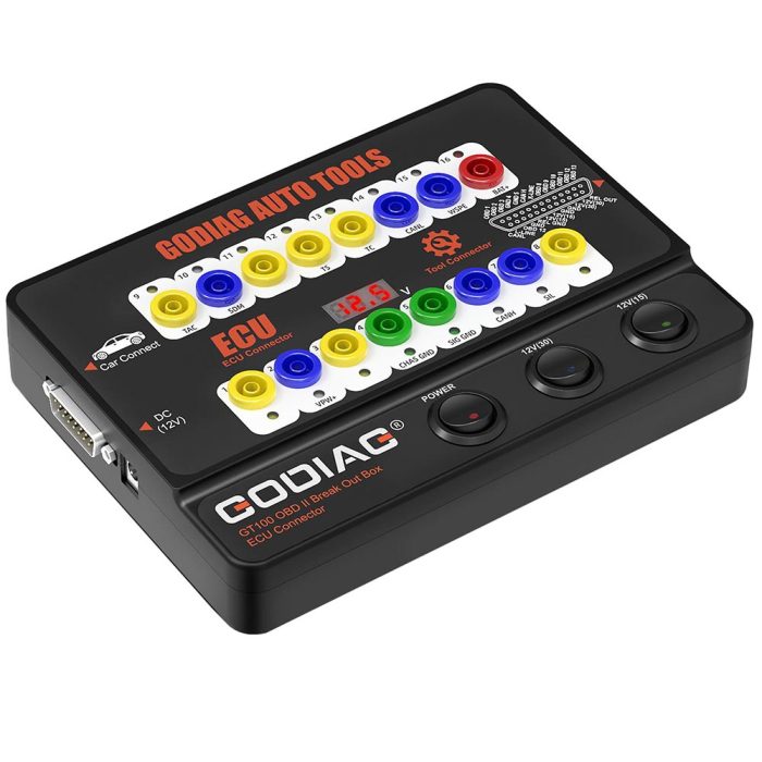 GODIAG GT100 AUTO TOOLS OBD II Break Out Box ECU Connector work with Autel IM608/ MaxiSys Elite - Image 2