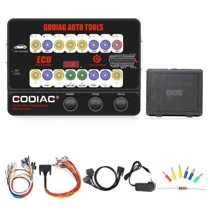 GODIAG GT100 AUTO TOOLS OBD II Break Out Box ECU Connector work with Autel IM608/ MaxiSys Elite - Image 9