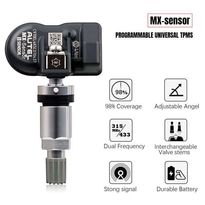 Autel MX-Sensor 433MHz/315MHZ Universal Programmable TPMS Sensor - Image 4