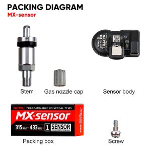 Autel MX-Sensor 433MHz/315MHZ Universal Programmable TPMS Sensor - Image 9
