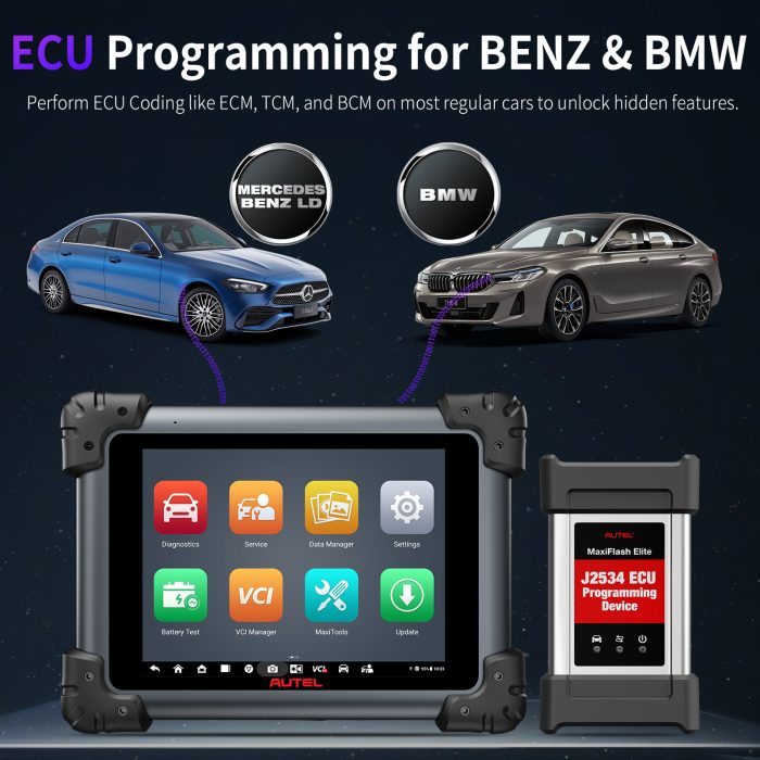 2025 Autel MaxiSys MS908S Pro II with MSOBD2KIT Non-OBDII Adapters Support SCAN VIN and Pre&Post Scan - Image 3