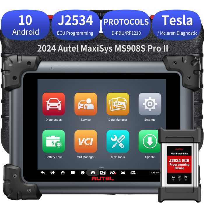 2025 Autel MaxiSys MS908S Pro II with MSOBD2KIT Non-OBDII Adapters Support SCAN VIN and Pre&Post Scan - Image 6