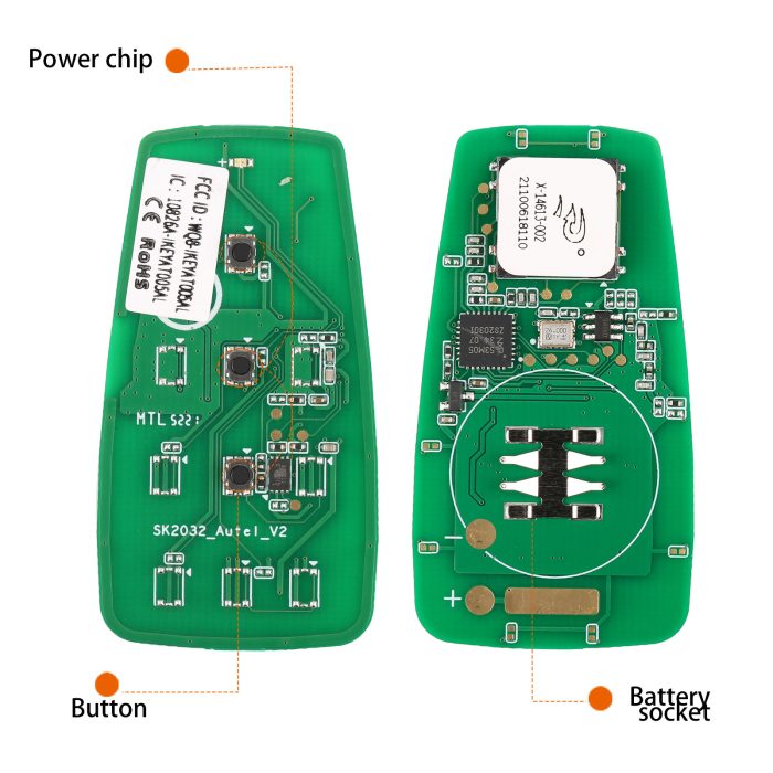 AUTEL IKEYAT003BL Independent 3 Buttons Key 10 pcs - Image 3