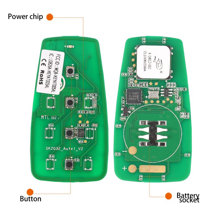 AUTEL IKEYAT004CL AUTEL Independent 4 Button Universal Smart Key - Trunk 10 pcs - Image 7