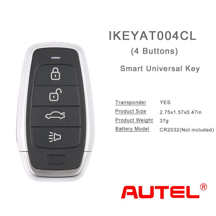 AUTEL IKEYAT004CL AUTEL Independent 4 Button Universal Smart Key - Trunk 10 pcs - Image 4