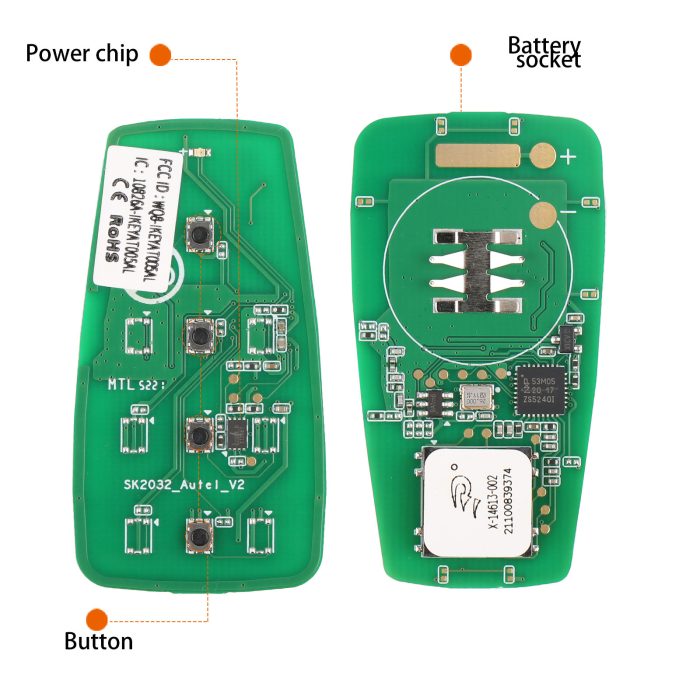 AUTEL IKEYAT004EL Independent 4 Buttons Key 10 pcs - Image 3