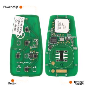 AUTEL IKEYAT005BL Independent 5 Buttons Universal Smart Key Remote Start / Trunk 5pcs/lot - Image 4