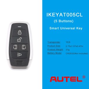 AUTEL IKEYAT005CL Independent 5-Button Universal Smart Key - Left & Right Doors 10 pcs - Image 5