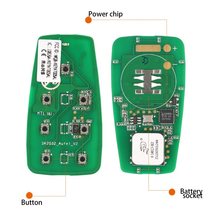 AUTEL IKEYAT007AL Independent 7 Buttons Key 5pcs/lot - Image 3