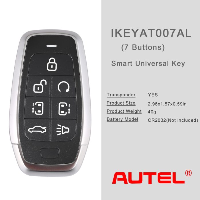 AUTEL IKEYAT007AL Independent 7 Buttons Key 5pcs/lot - Image 7