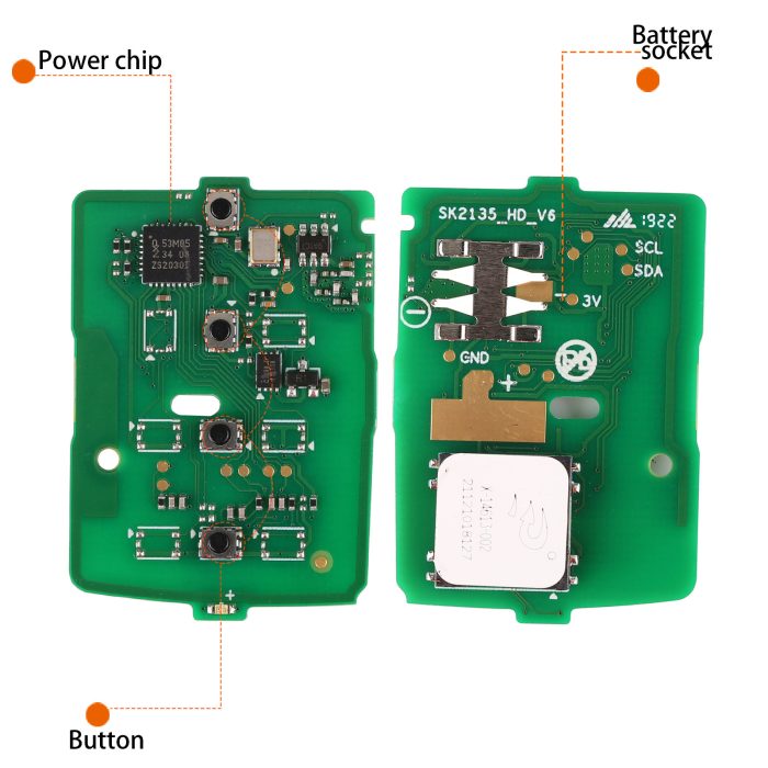 AUTEL IKEYHD004AL 4 Buttons Smart Universal Key for Honda 5pcs/lot - Image 3