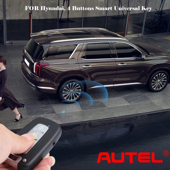 AUTEL IKEYHY004AL 4 Button Smart Universal Key for Hyundai 5pcs/lot - Image 4