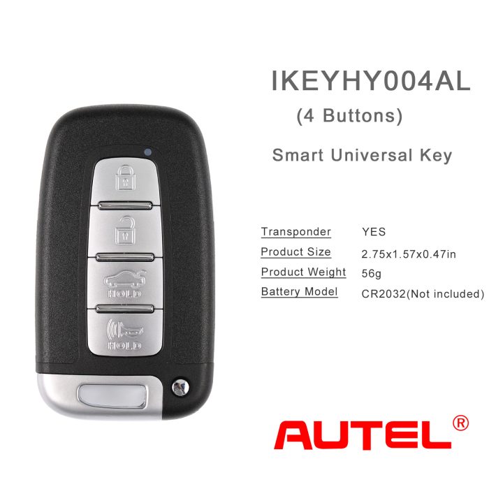AUTEL IKEYHY004AL 4 Button Smart Universal Key for Hyundai 5pcs/lot - Image 6