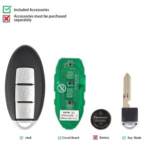 AUTEL IKEYNS003AL 3 Buttons Key for Nissan 5pcs/lot