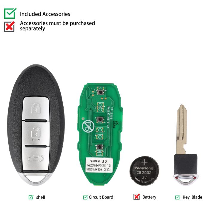AUTEL IKEYNS003AL 3 Buttons Key for Nissan 5pcs/lot