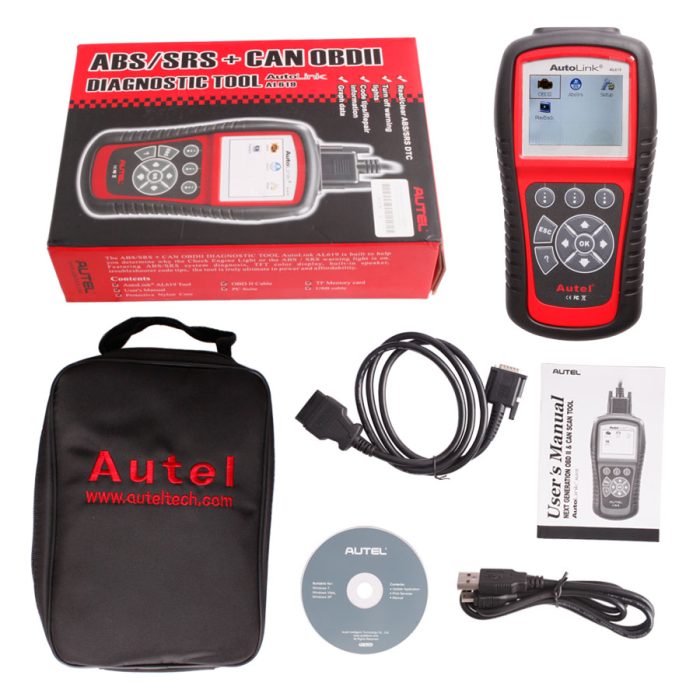 100% Original Autel AutoLink AL619 ABS/SRS OBDII CAN Diagnostic Tool Ship From USA Warehouse