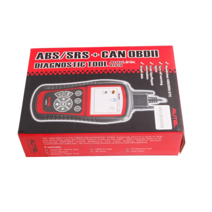 100% Original Autel AutoLink AL619 ABS/SRS OBDII CAN Diagnostic Tool Ship From USA Warehouse - Image 2