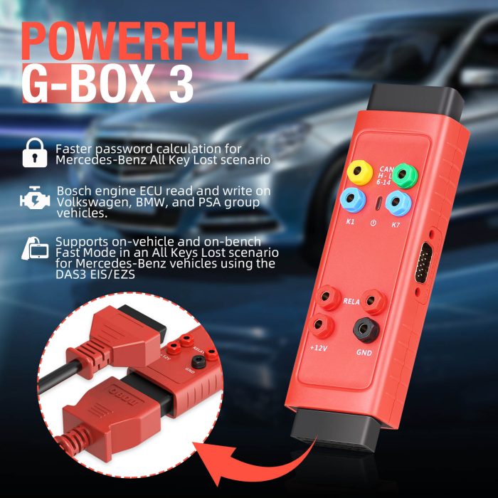 Autel G-BOX3 Accessary Tool for Mercedes All Key Lost Work with IM608 II IM608 PRO IM508 IM508S IM608 - Image 5