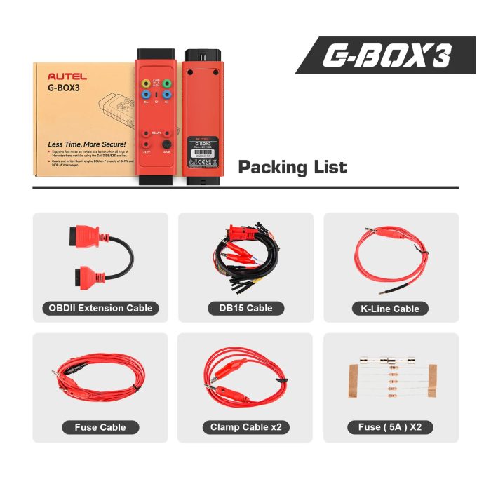 Autel G-BOX3 Accessary Tool for Mercedes All Key Lost Work with IM608 II IM608 PRO IM508 IM508S IM608 - Image 7