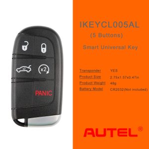 AUTEL IKEYCL005AL 5 Buttons Smart Universal Key for Chrysler 5pcs/lot - Image 2