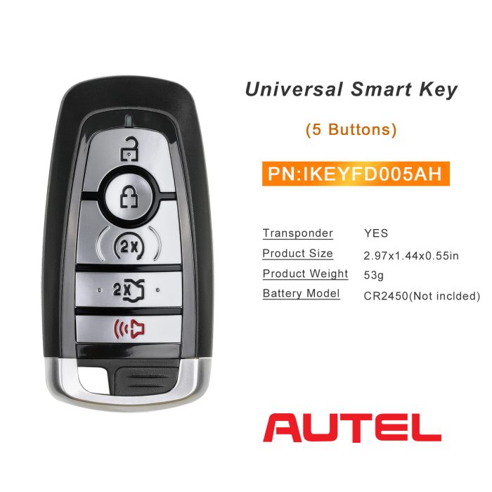 AUTEL IKEYFD005AH 5 Buttons 868/915 MHz 10pc/lot - Image 6