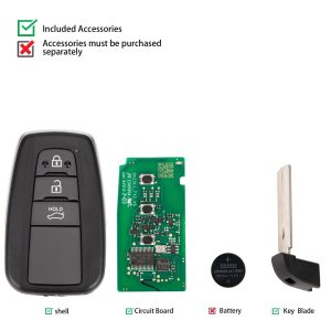 Autel IKEYTY8A3BL 3 Buttons 315/433 MHz 5pc/lot