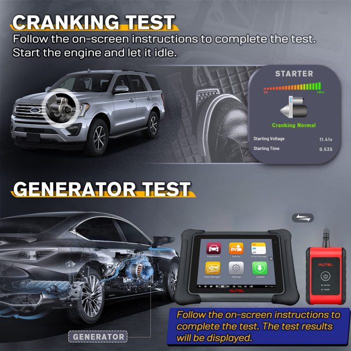 AUTEL MaxiBAS BT506 Battery and Electrical System Analysis Tool Support for Ultra Elite II PRO MK808Z-BT - Image 8