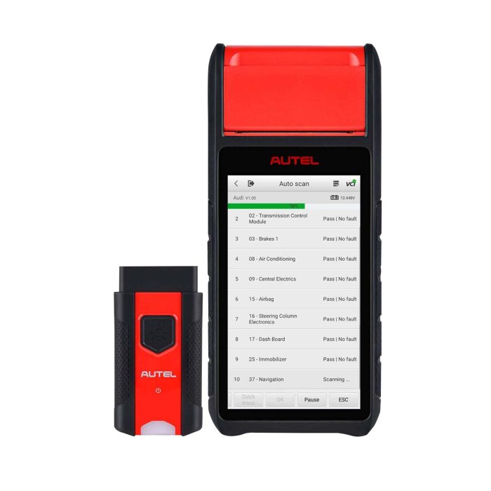 Autel MaxiBAS BT608E OBD2 Scanner Built-in Thermal Printer Touchscreen Battery Tester