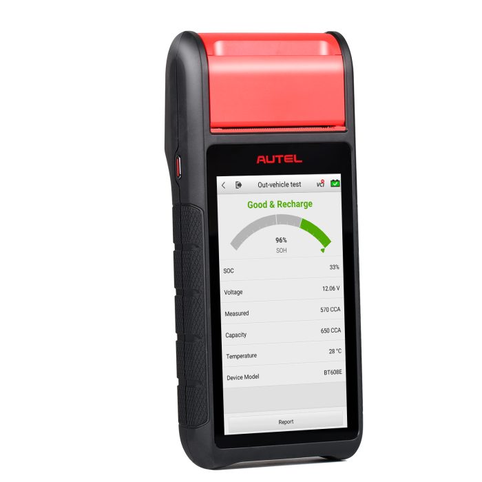 Autel MaxiBAS BT608E OBD2 Scanner Built-in Thermal Printer Touchscreen Battery Tester - Image 11
