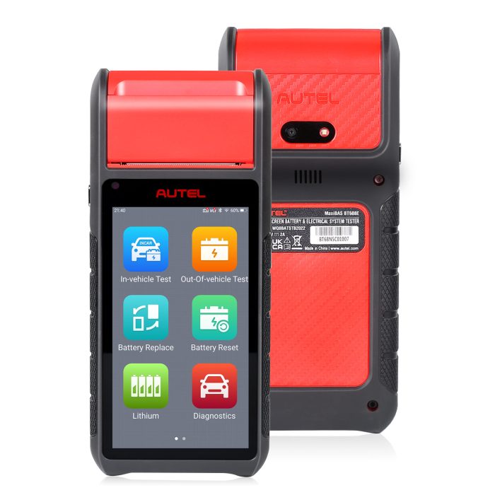 Autel MaxiBAS BT608E OBD2 Scanner Built-in Thermal Printer Touchscreen Battery Tester - Image 8