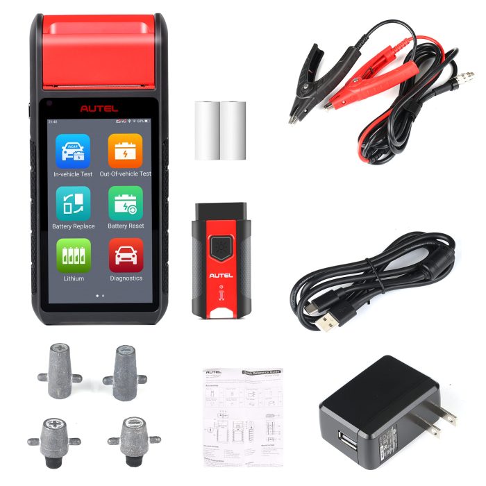 Autel MaxiBAS BT608E OBD2 Scanner Built-in Thermal Printer Touchscreen Battery Tester - Image 4